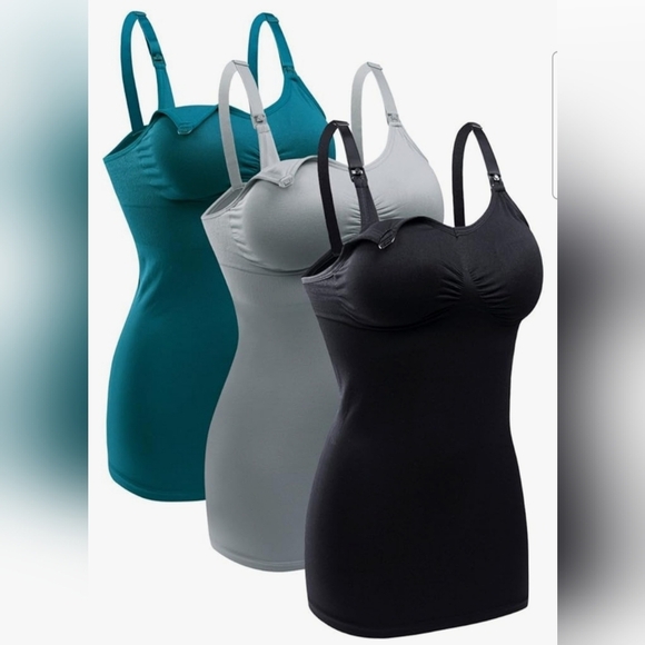 BRLIDO Tops - Set of 3 Nursing Camisole Tops XL
